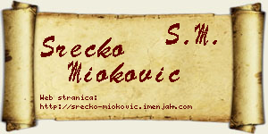Srećko Mioković vizit kartica
